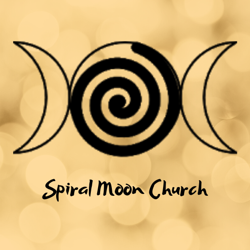 Spiral Moon logo on a yellow background